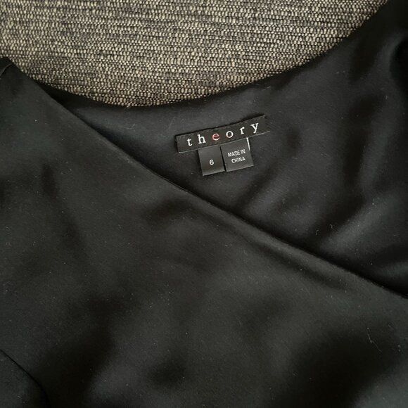 Black Silk Theory Dress - Picture 8 of 9